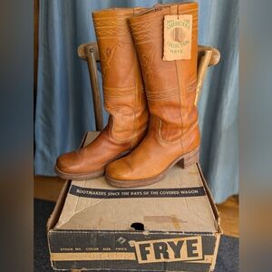 Men's Vintage Frye Longhorn Campus Boots Made In USA 12D